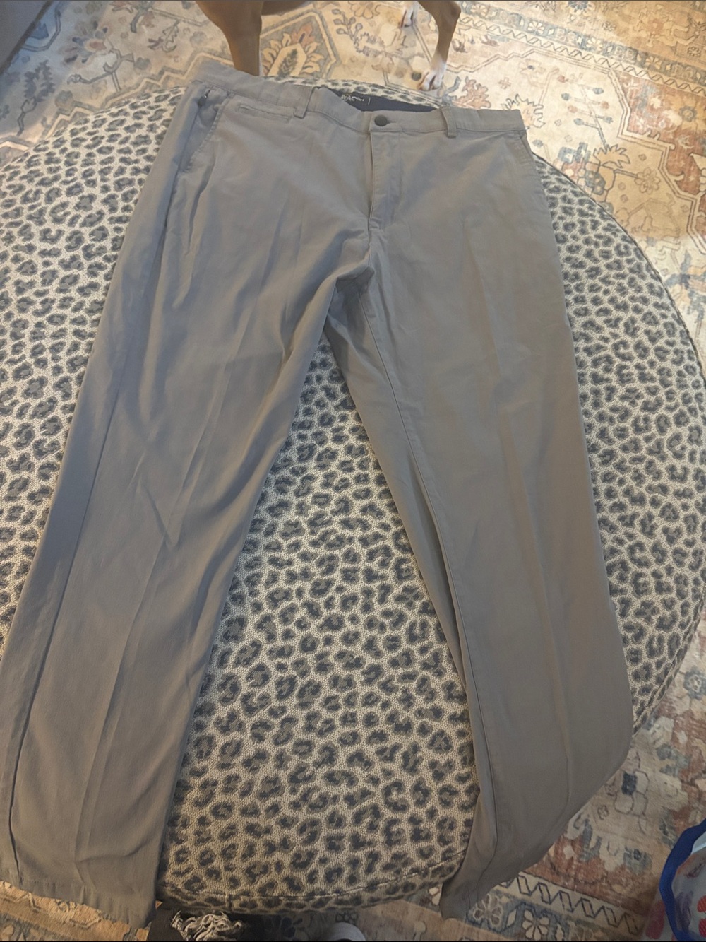 Men's Slim Straight Chino Pants in Light Gray